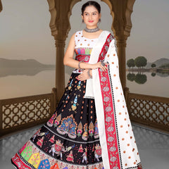 Traditional Kalamkari Print Lehenga Set