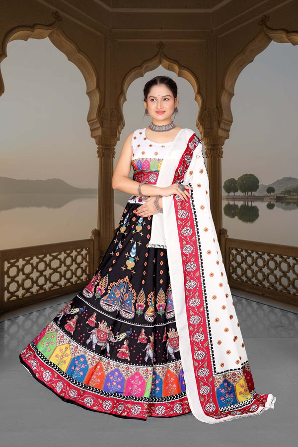 Traditional Kalamkari Print Lehenga Set