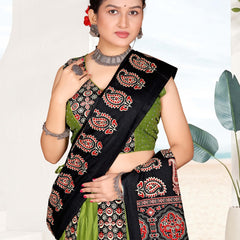 Ajrakh Print Lehenga Choli