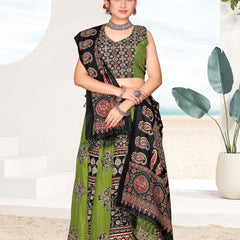 Ajrakh Print Lehenga Choli