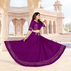 Premium Flared Lehenga Choli Set with Gota Border Detailing