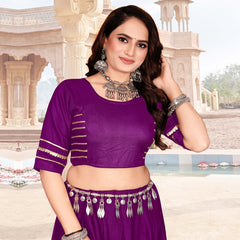 Premium Flared Lehenga Choli Set with Gota Border Detailing