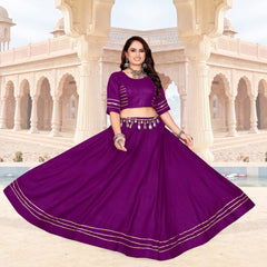 Premium Flared Lehenga Choli Set with Gota Border Detailing