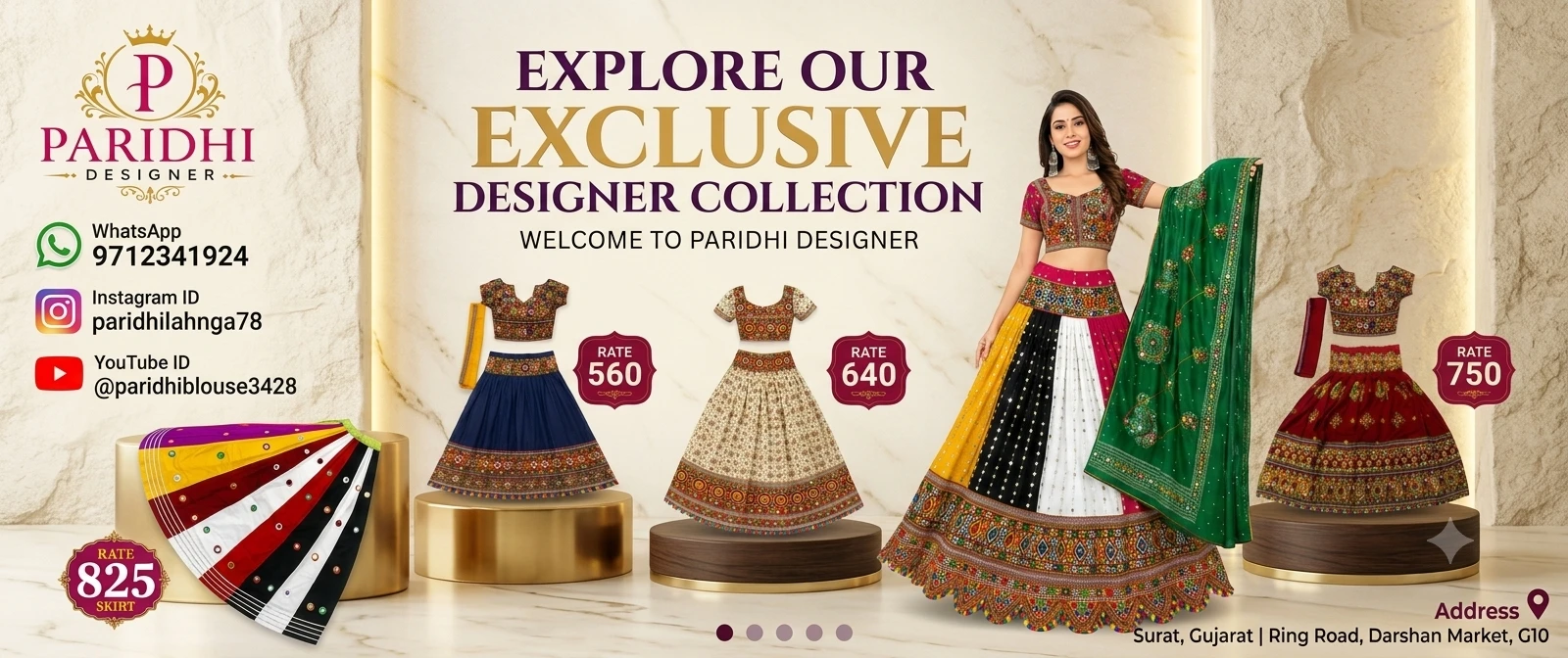M Shivani Lehenga Export in Surat